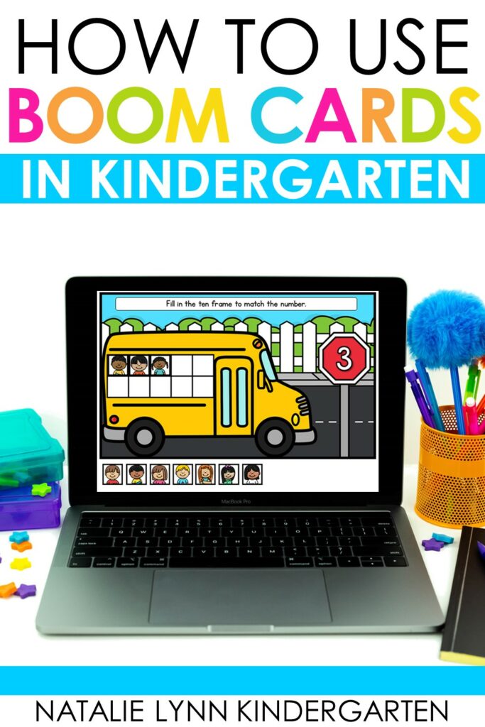 how to use boom cards in the classroom, benefits of boom cards, how to sign up for a boom learning account, free boom card decks for kindergarten