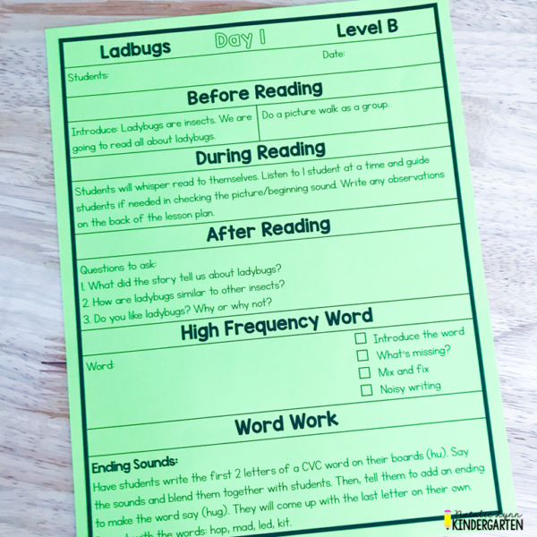 What Does A Level B Guided Reading Lesson Look Like?