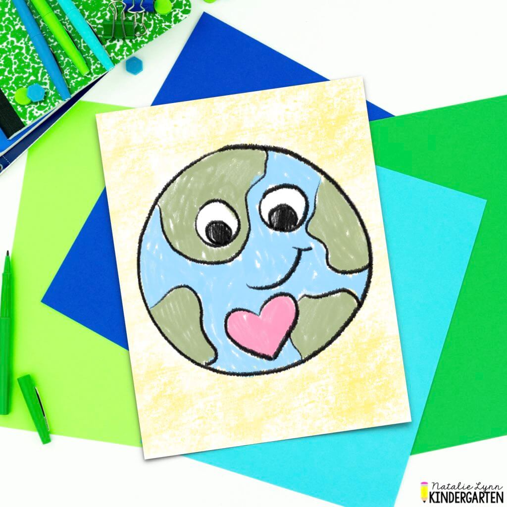 Free Earth Day Directed Drawing for Kids Natalie Lynn Kindergarten