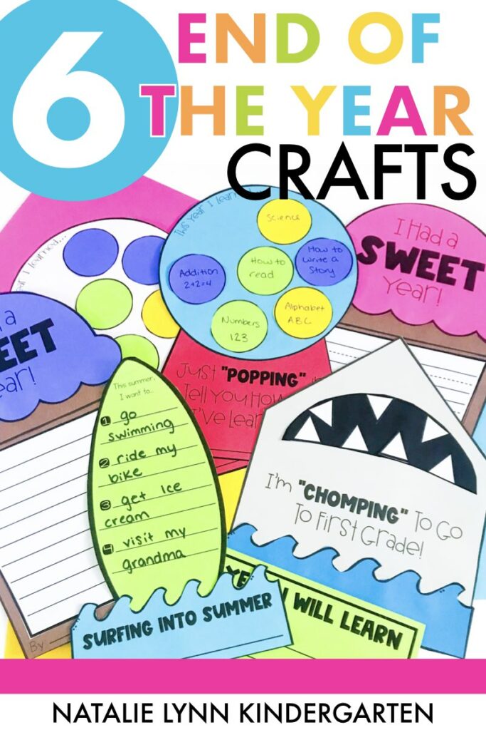 End of the school year craft ideas and writing activities for elementary