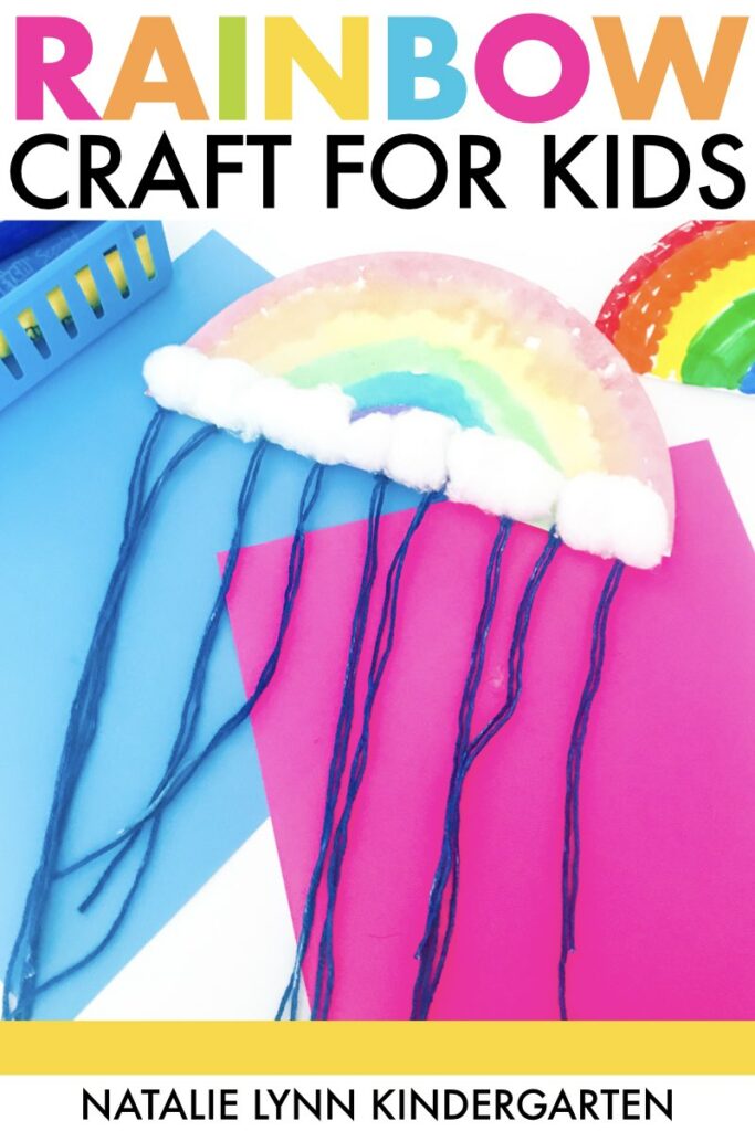 Easy spring rainbow craft for preschool and kindergarten kids