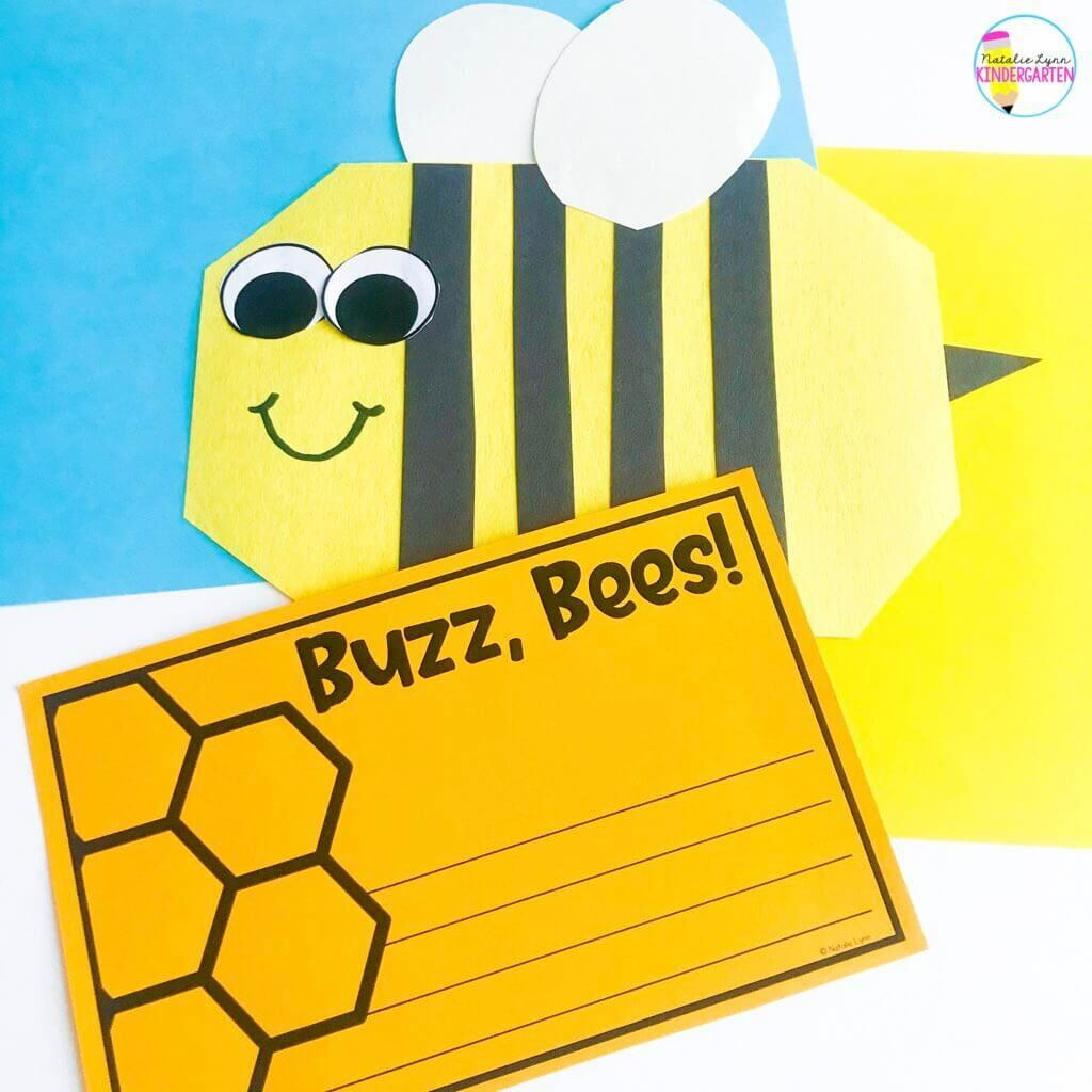 Honey bee craft for kids | bee activities for Kindergarten and 1st Grade 