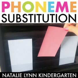 Phoneme substitution activities for preschool, kindergarten, and first grade