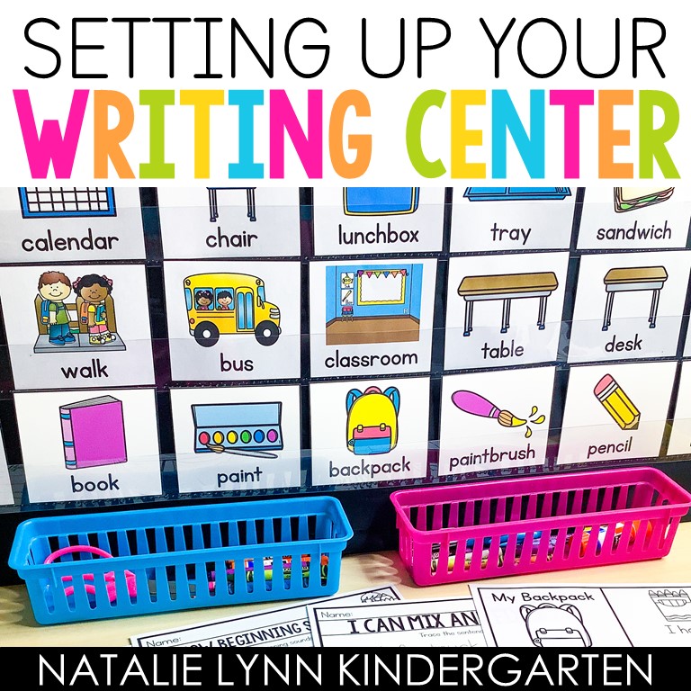 Setting up your writing center in Kindergarten And first grade