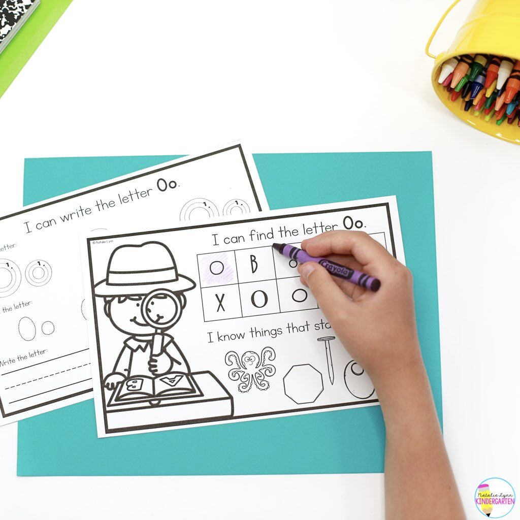 Alphabet worksheets and printables for teaching letters in Kindergarten 