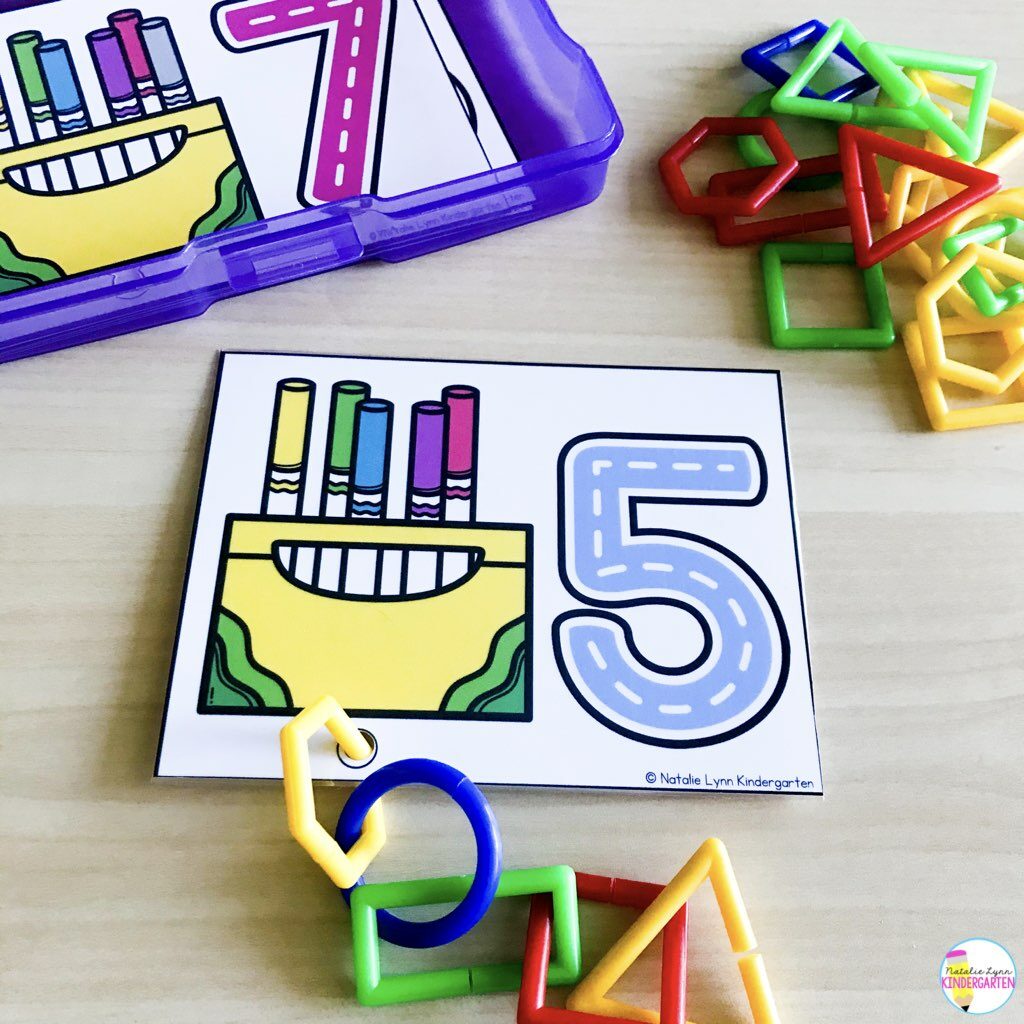 Back to school centers for Kindergarten count and link