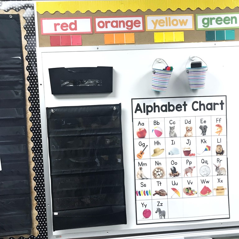 kindergarten alphabet chart