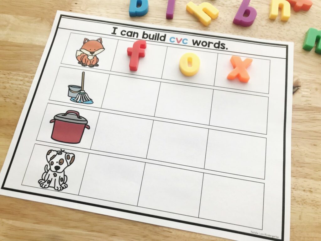 magnetic letter word building activities kindergarten
