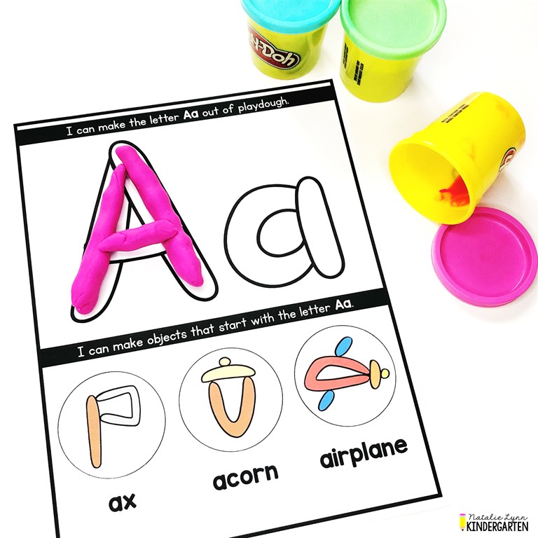 kindergarten playdough alphabet letter mats
