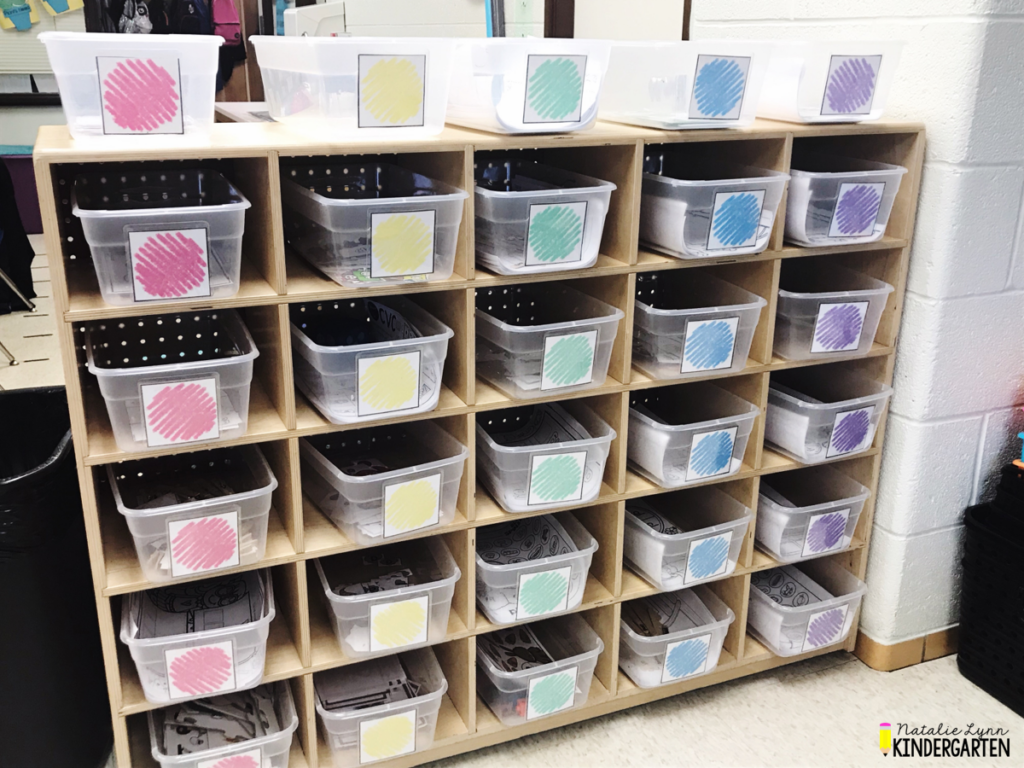 setting up your kindergarten literacy centers at the beginning of the year