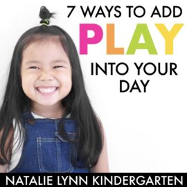 Ways to Incorporate play in kindergarten