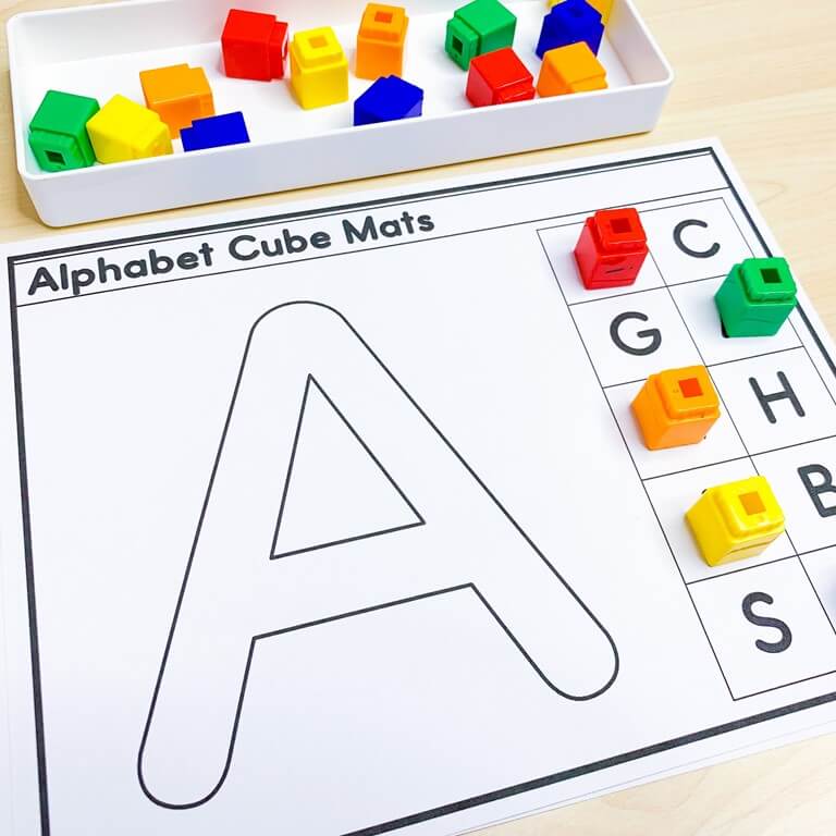 learning the alphabet centers building letters