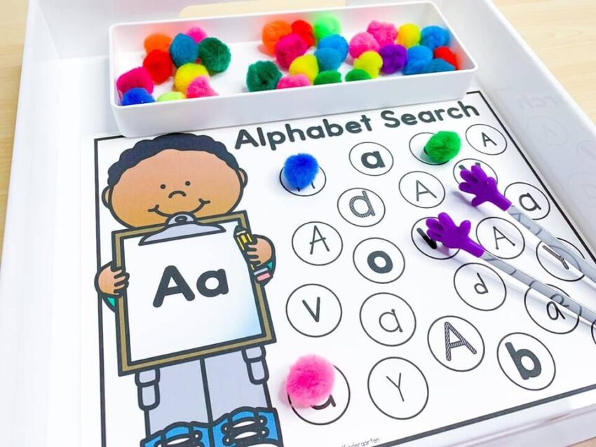 6 Fun and Free No Prep Alphabet Centers