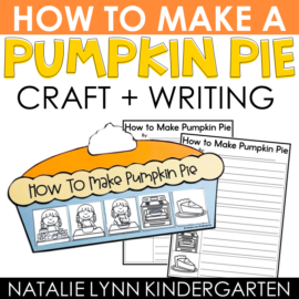 how to make a pumpkin pie craft and writing