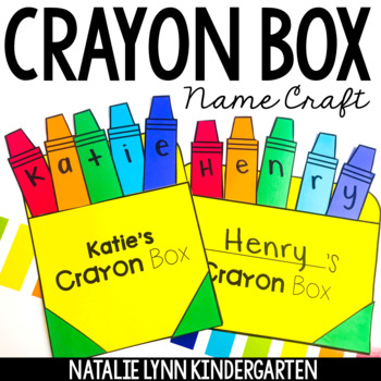 Crayon Box Name Craft, Back to School Craft