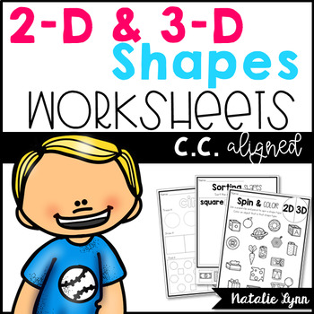 2D and 3D Shapes Worksheets - Natalie Lynn Kindergarten