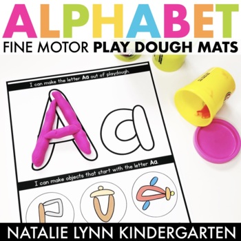 Play Dough Mat Bundle, Numbers, Alphabet, 2D Shape, Kindergarten