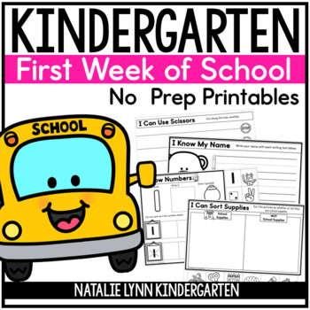 Back to School Activities, First Week of School