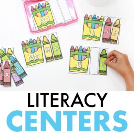 literacy centers for preschool kindergarten 1st grade
