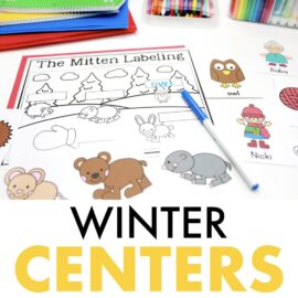 winter centers preschool prek kindergarten 1st grade