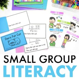 small group literacy Kindergarten 1st grade