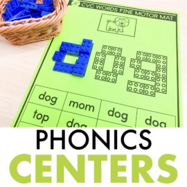 phonics centers kindergarten 1st grade