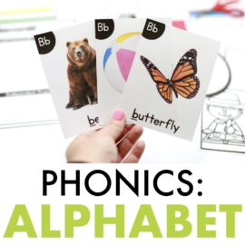 Phonics teaching the alphabet
