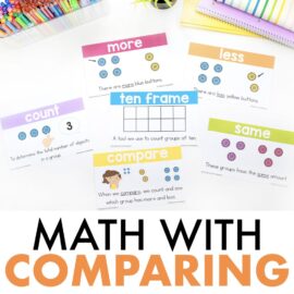 teaching math comparing numbers kindergarten 1st grade