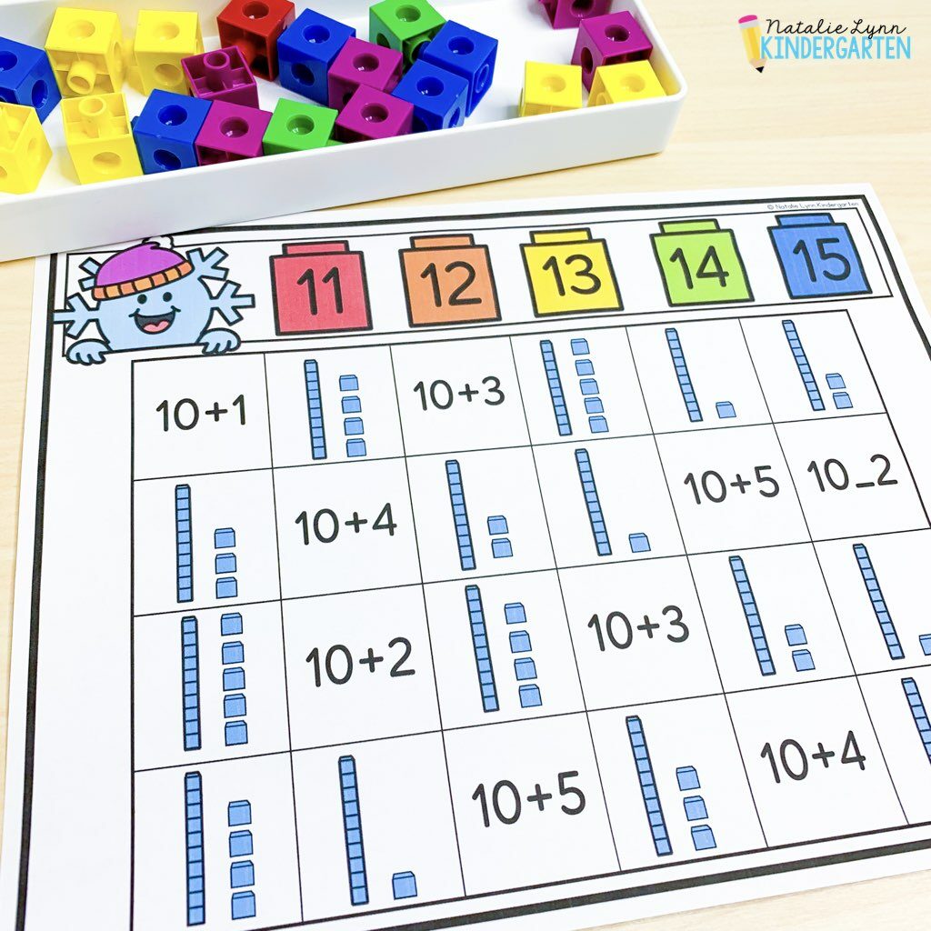 Free January center ideas for Kindergarten cover by code