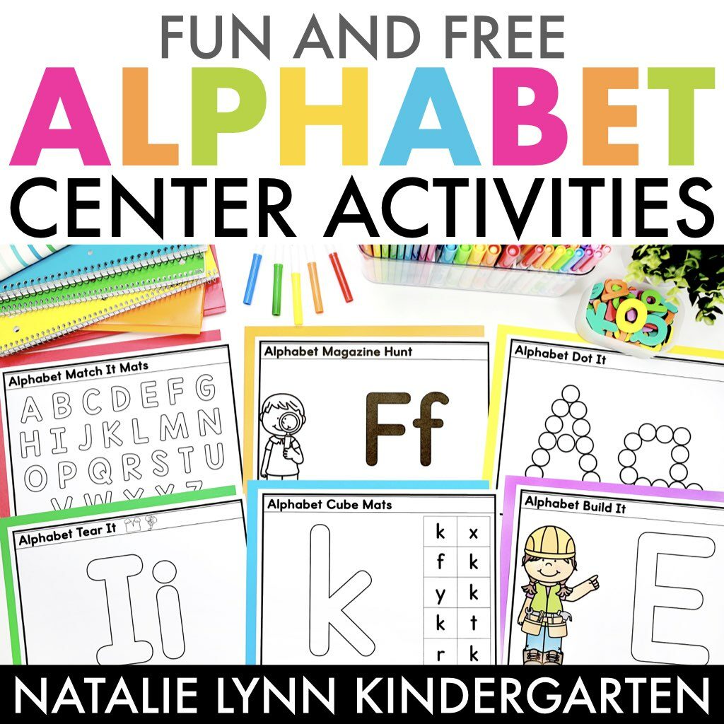 6 fun and free alphabet centers