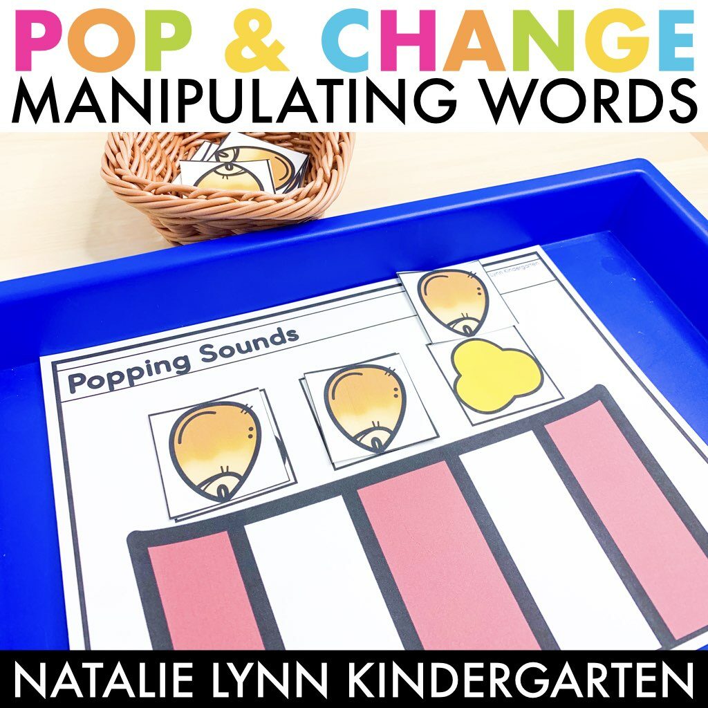 Phonemic awareness activity for manipulating sounds in words with phoneme substitution