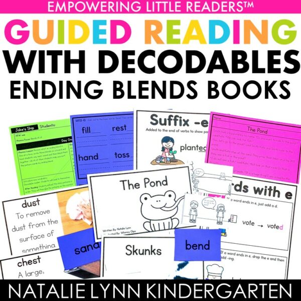 ending blends decodable readers guided reading unit science of reading curriculum