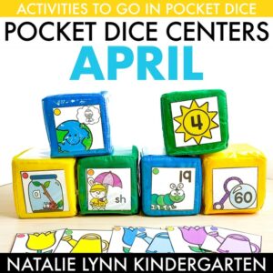 april pocket dice centers and activities kindergarten