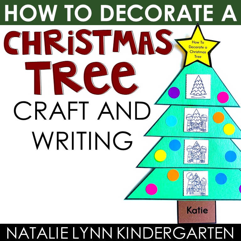 How to Decorate a Christmas Tree Craft and Writing Christmas Sequencing