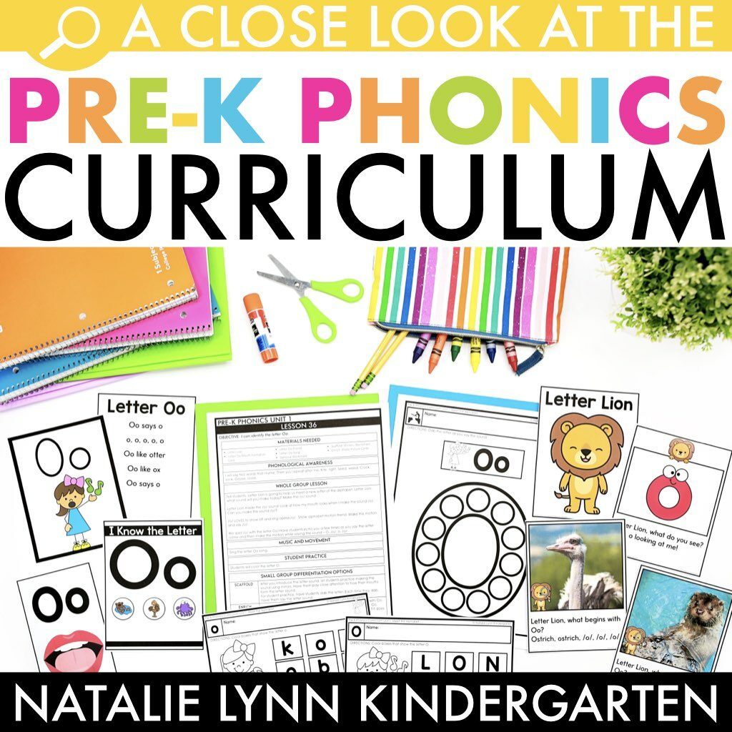 A close look at the preschool and pre-K phonics curriculum - Natalie Lynn Kindergarten