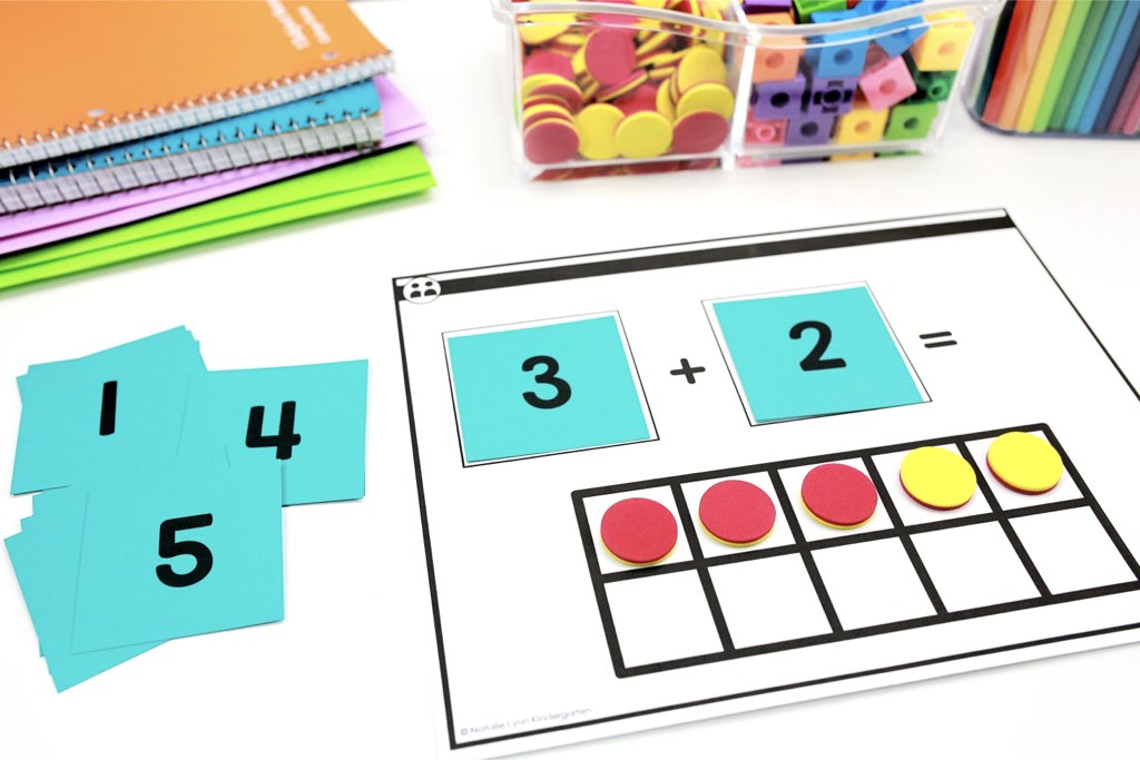 Kindergarten guided math addition games
