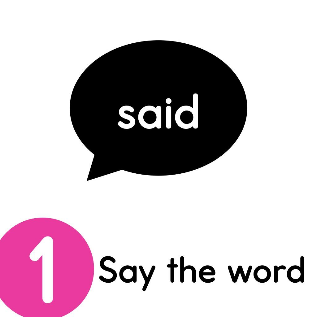 How to teach heart words - say the word