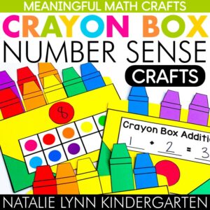crayon box number sense crafts back to school crafts for kindergarten