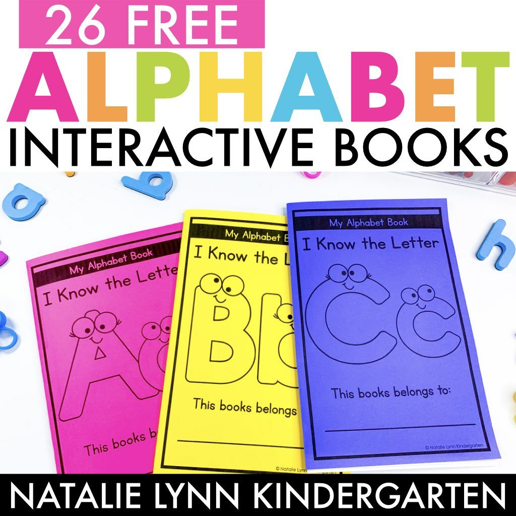 26 free alphabet interactive books for kindergarten