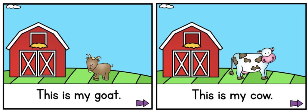 reading strategies to avoid level a guided reading book "This is my goat. This is my cow."