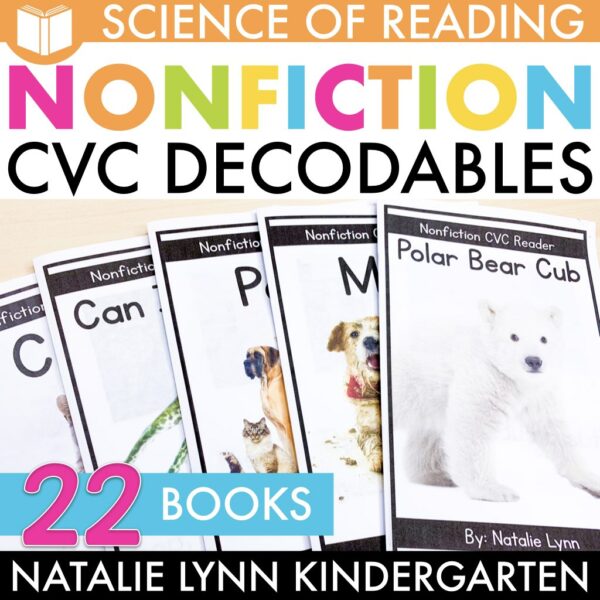 CVC Nonfiction Decodable Readers Science Of Reading Aligned Decodables ...