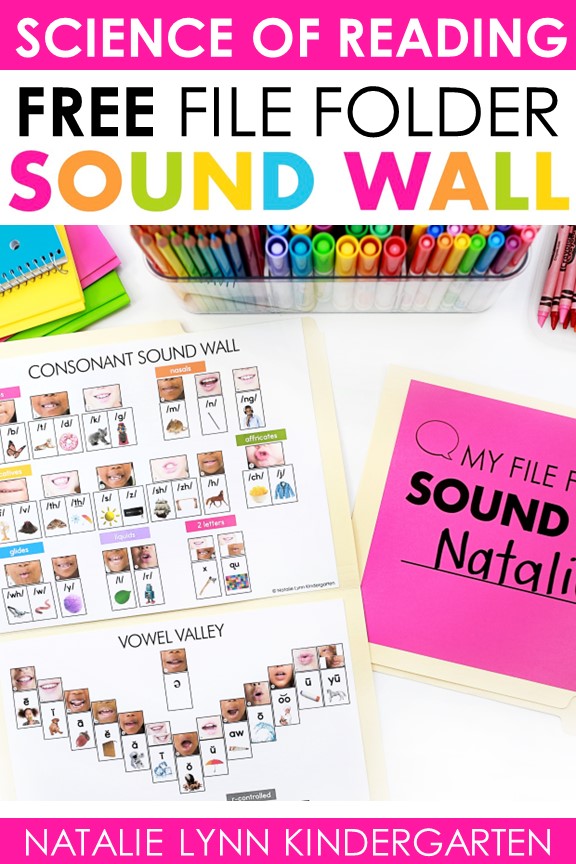 science of reading sound wall free personal file folder sound walls