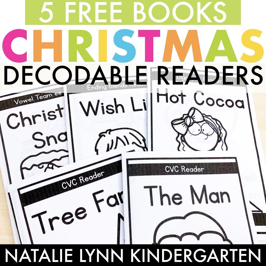 5 free christmas decodable readers science of reading aligned
