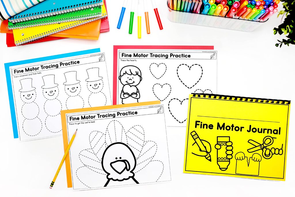Fine motor activities for the year tracing pages