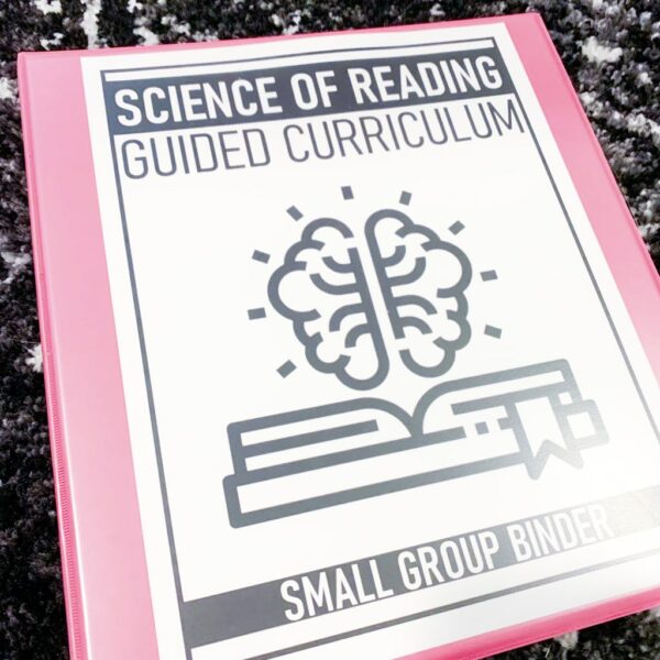 Science of reading guided curriculum small group binder