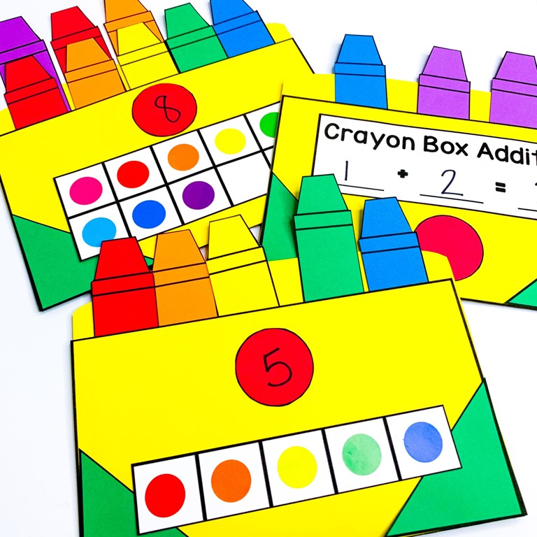 back to school craft box math crafts for Kindergarten