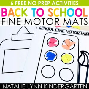 6 Free Fine Motor Activities for Back to School