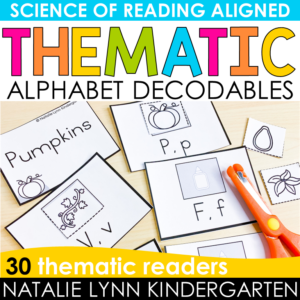 Themed Alphabet Decodable Readers Interactive Books