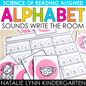alphabet beginning letter sounds write the room centers resource