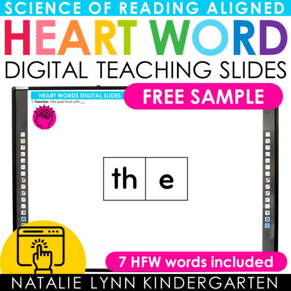 heart words digital slides sample